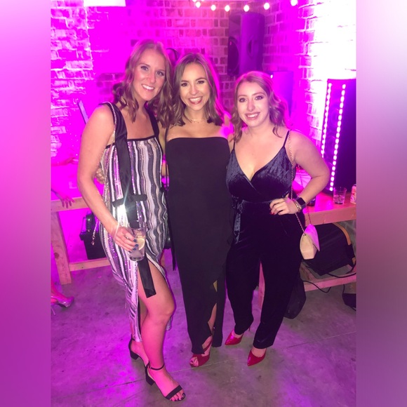 Lulus Black Gown- taken in on the top a bit - Picture 3 of 4